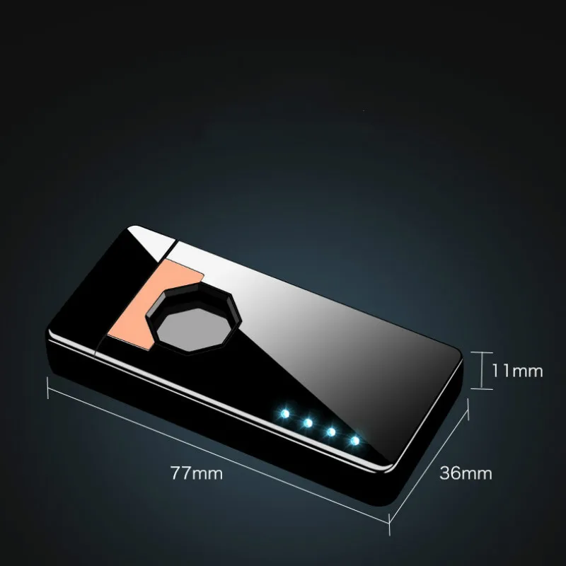 Ветрозащитная зажигалка с инфракрасным датчиком USB двойная дуга импульсная