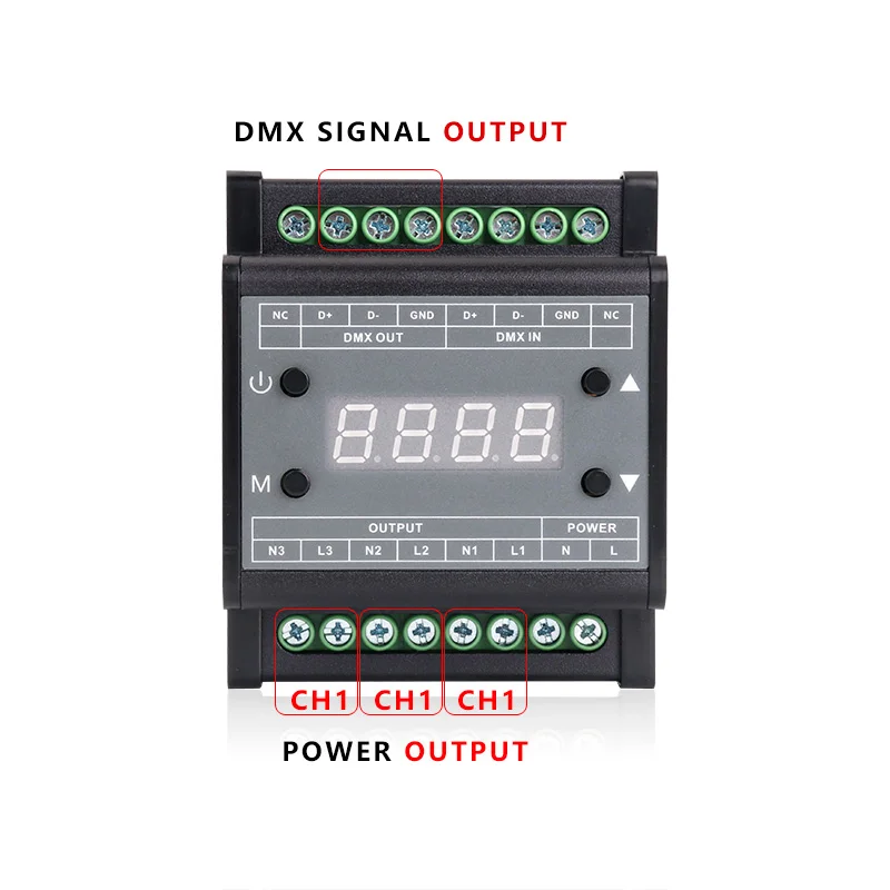 AC90-240V-3CH-output-guide-rail-type-DMX-triac-dimmer-with-Digital-tube-display-can-work (1)