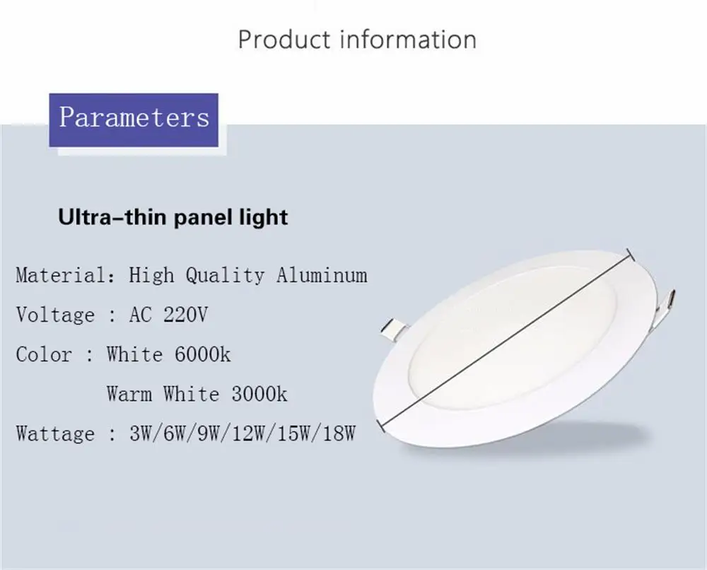 Новый ультра тонкий панельный локальный светодиодный светильник лампа 6 Вт 9 Вт 12 Вт 15 Вт круглый светодиодный потолочный встраиваемый
