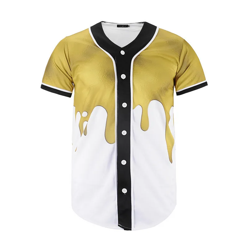 Мужские пуговицы Homme 3D рубашка уличные футболки рубашки хип хоп Bel Air 23-Fresh Prince Chill Flower индивидуальная бейсбольная Футболка - Цвет: 7