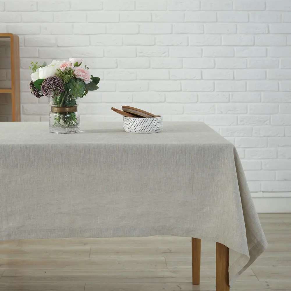 

Flax Linen Table cloth 100% French Linen Patchwork Home Decor