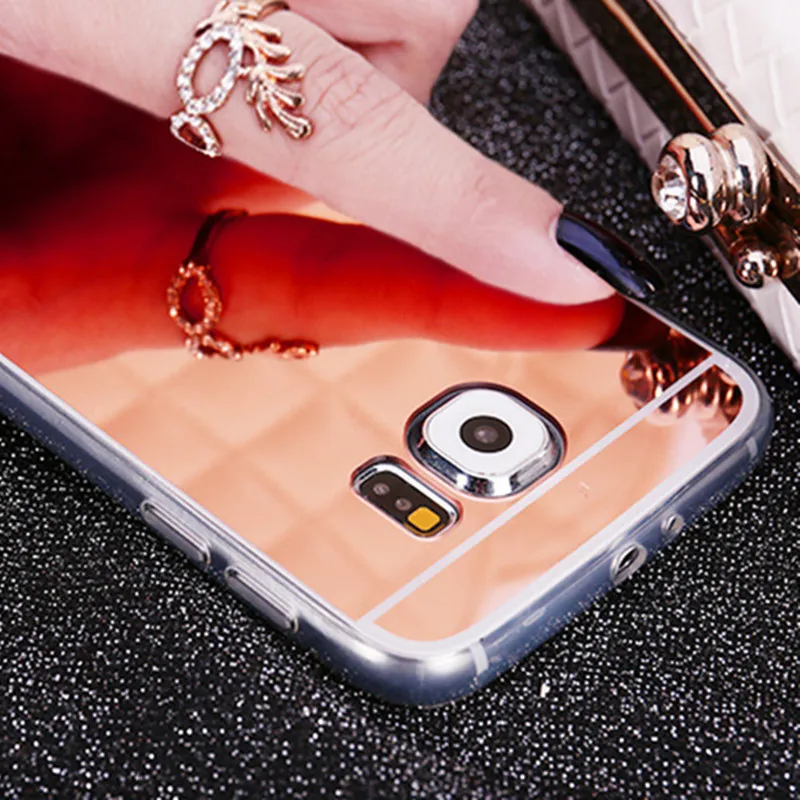 Fashion Luxury Rose Gold Mirror Case for Xiaomi Redmi 5 Plus shell Back