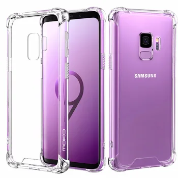 

MoKo Crystal Clear case for Samsung Galaxy S9,Reinforced Corners TPU Bumper Cushion,Anti-scratch Hard PC Transparent Panel Cover