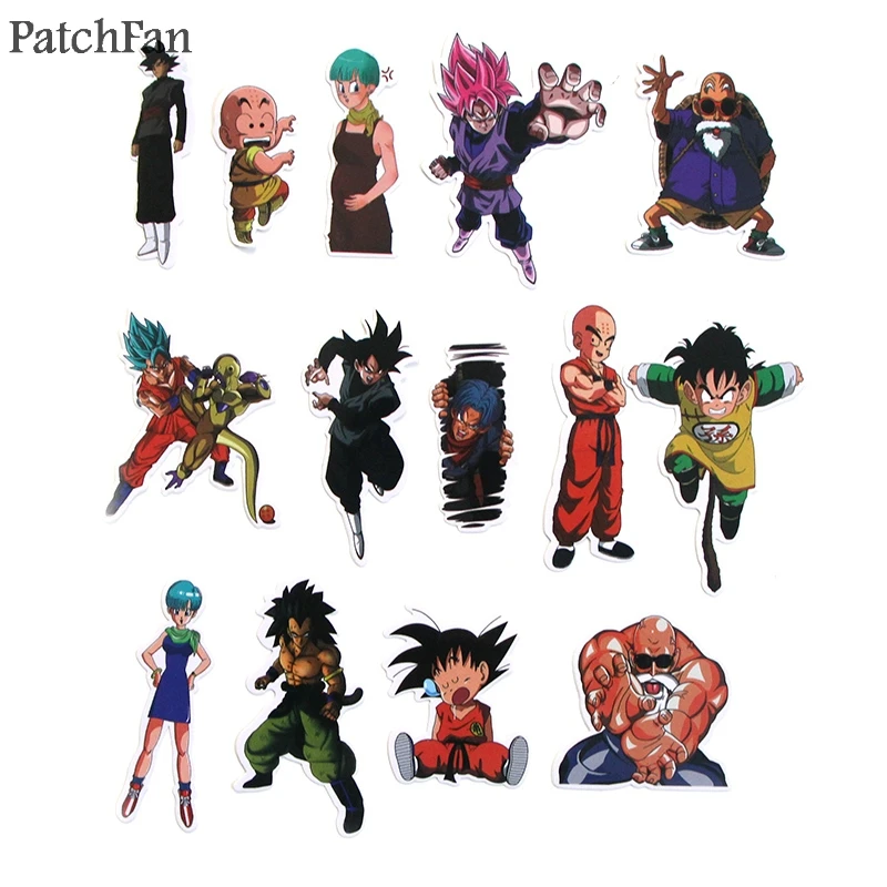 Patchfan 56 шт Dragon ball z мультфильм дети игрушки наклейка, сделай сам, Скрапбукинг альбом Чемодан ноутбук телефон наклейки на ноутбуки Стикеры A1527