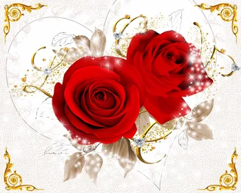 

3D Curtain Photo Custom size Diamond Red Flower Curtains For Living Room Curtain Blackout Bathroom Shower Curtain
