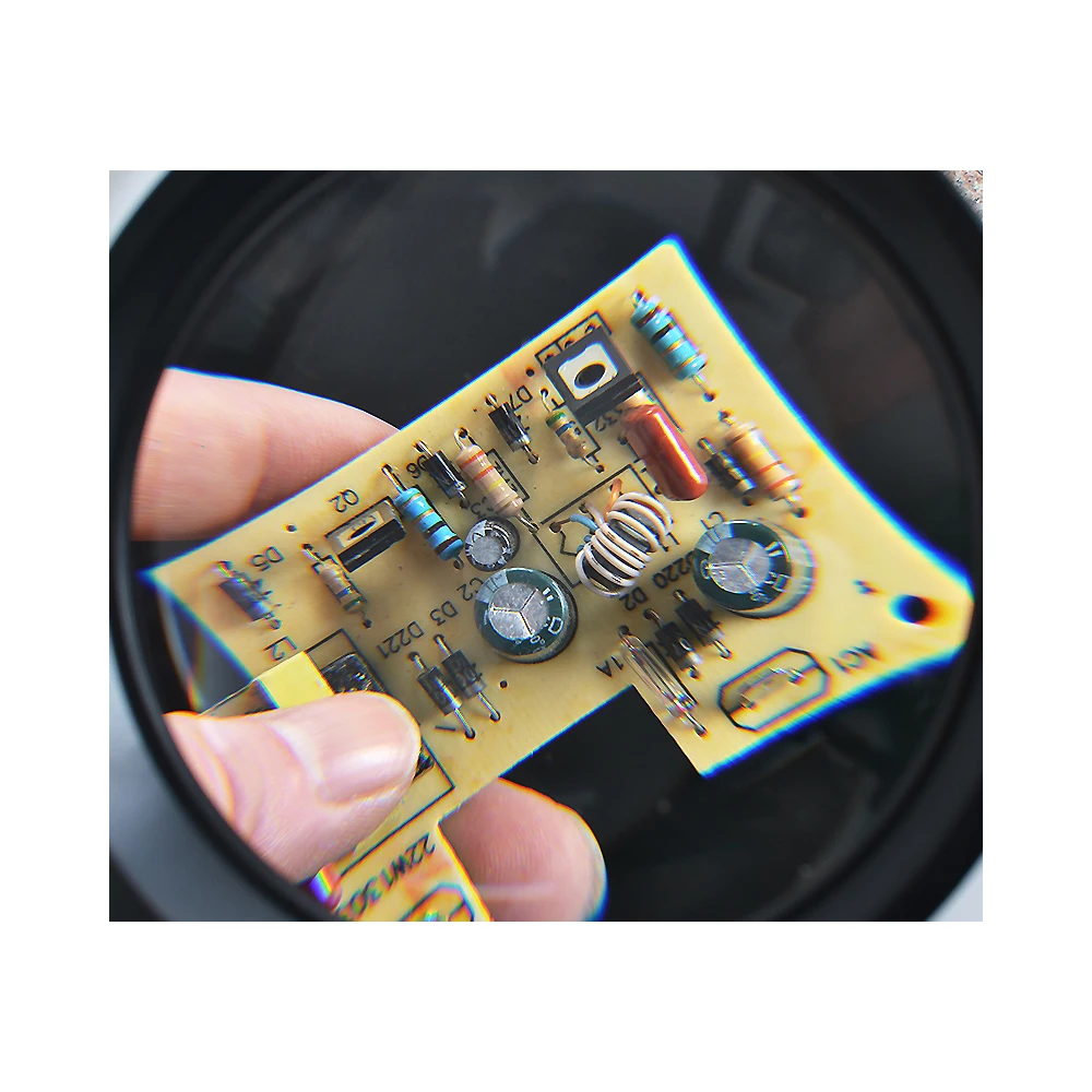 Gooseneck para Pcb Inspeção de Peças de Precisão Precisão de Vidro Salão de Beleza 220 v Clipe Grande Lâmpada Lupa Lupa Vidro Branco de Vidro Óptico - Image 4