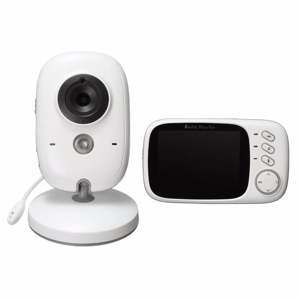 bilder für Safurance 3,2 zoll 2,4G Wireless Electronica Baby Kamera 2 Way Audio 5 Mt IR Temperatur Lullabies Tragbare Babyphone bilder für Safurance 3,2 zoll 2,4G Wireless Electronica Baby Kamera 2 Way Audio 5 Mt IR Temperatur Lullabies Tragbare Babyphone