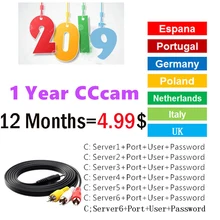 

HD cccam Cline for 1 year Europe Free Satellite ccam Account Share Sever Italy/Spain/French/Germany IKS 1year TV 7 Cable for V7S