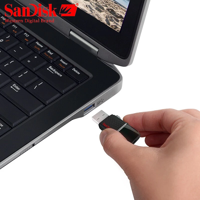 Подлинная SanDisk Ultra Dual OTG карту флэш памяти с интерфейсом usb SDDD2 130 м/с 16 ГБ 32 64 USB 3 0