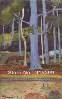 

Oil Painting Reproduction on Linen canvas,Landschaft auf Tahiti by Paul Gauguin, 100% handmade,Free DHL Ship,Museum Quality