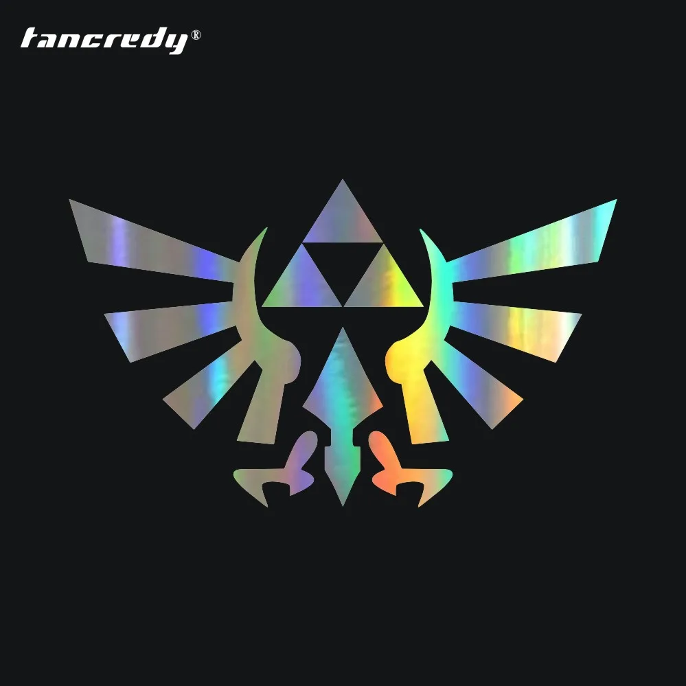 Tancredy 2-я половина цена 15*9 см 3D наклейки для стайлинга автомобилей Zelda Triforce аниме автомобильные наклейки s и наклейки кузов Машины окно стикер s