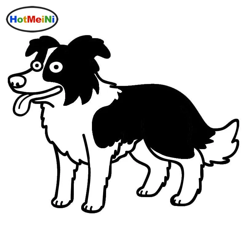 Наклейки с изображением собак HotMeiNi Border Collie светоотражающая виниловая наклейка