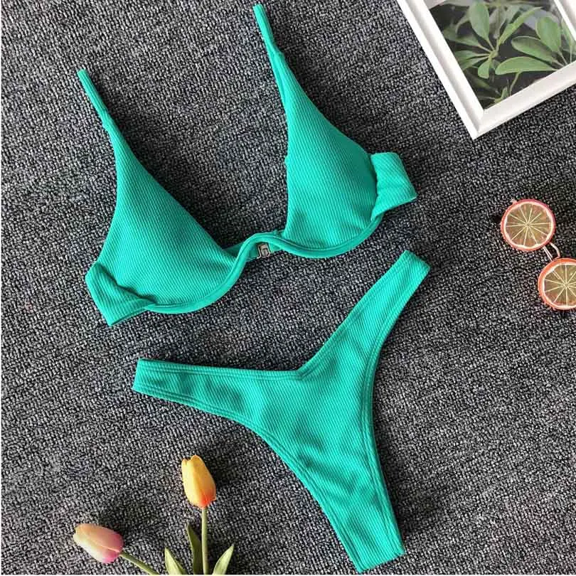 v shaped underwire bikini