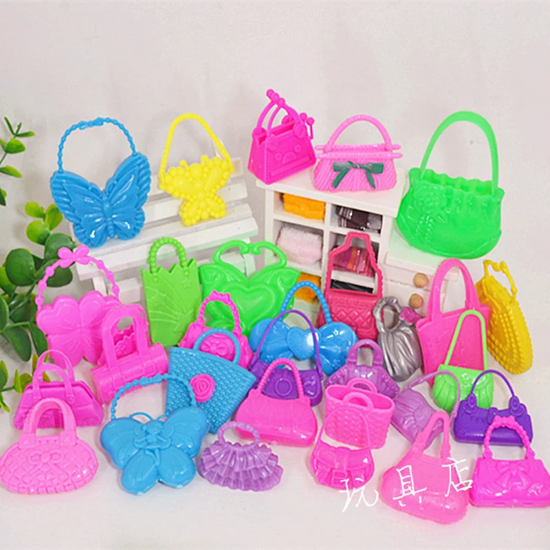 20PCS/LOT Wholesale Dolls Accessories Mixed Style Beautiful Plastic