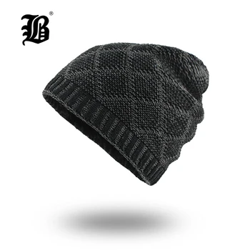 

[FLB] Balaclava Knitted hat warmer Winter Hats For Men women caps skullies beanies warm Fleece cap Beanies Hats Male F18036