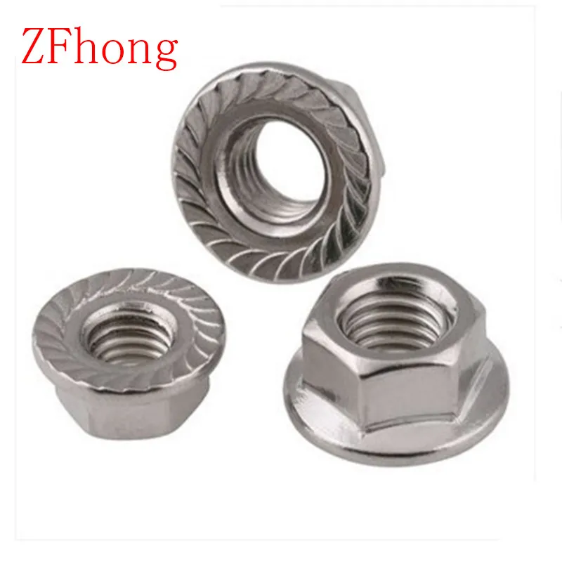 

DIN6923 M3 m4 m5 m6 m8 m10 m12 Stainless Steel 304 hex flange Nut