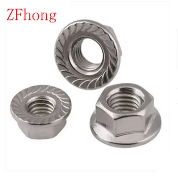 

DIN6923 M3 m4 m5 m6 m8 m10 m12 Stainless Steel 304 hex flange Nut