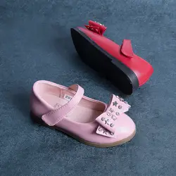 Phynier детская обувь для девочек корейской версии принцессы кеды обувь для школьников с бантом обувь с открытым носком