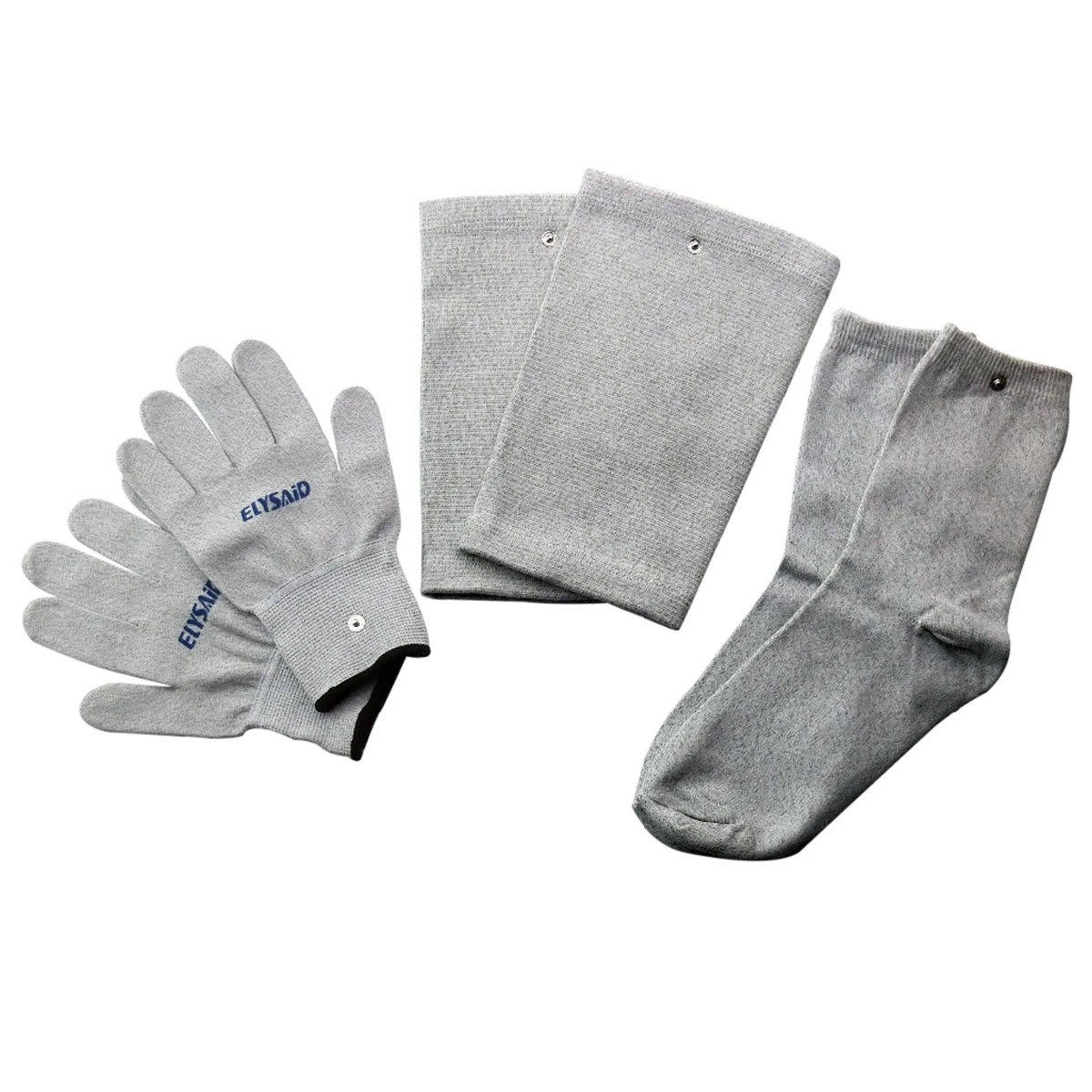 3pairs/set Breathable Conductive Gloves Socks Knee Pads TENS Physiotherapy Use Hand Foot Knee Muscle Stimulator Massager Tool