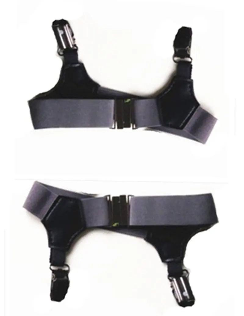 2pcs 6 Colors Sexy Double Clip Thick Thin Women Men Sock Garter