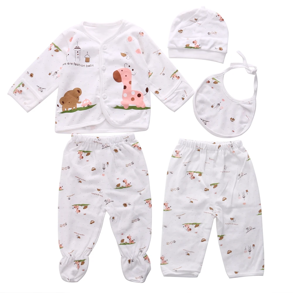 5PCS Newborn Baby Clothing 0 3 Month Boy Girls Cotton Cartoon Underwear