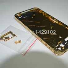 Для iphone 4S золотой ободок настоящий 24-каратный позолоченный ободок Золотой корпус для iphone 4S поставка с фабрики золотой ободок для iphone 4S