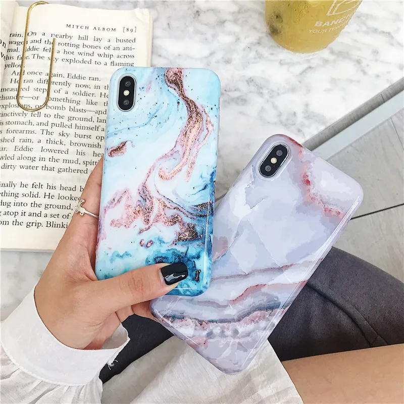 Модный мраморный чехол в стиле ретро для телефона iphone XS Max XR X 6 6S 7 8 Plus чехлы с