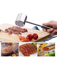 2015 Cooking Tool Multifunction Aluminum Duplex Two Sides Steak Knock Meat Hammer Mallet Tenderizers Kitchen Accessories