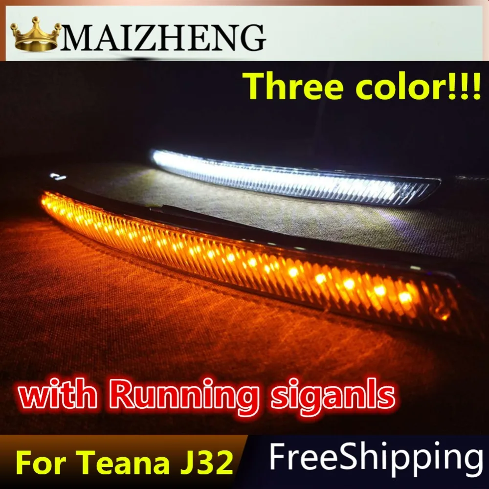 

Желтые дневные ходовые поворотники для Nissan Teana J32 2008 2009 2010 2011 2012 2013, 12 В