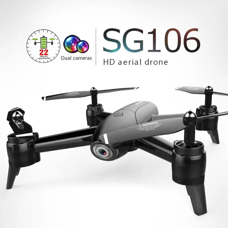 

New SG106 RC Drone Dual Battery 4K Dual Camera FPV WiFi Optical Flow Real Time Aerial Video RC Quadcopter Aircraft Drone Camera