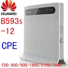 Разблокированный HUAWEI B593 b593s-12 12 В роутер wifi 4g Роутер с слотом для sim-карты rj45 mifi беспроводной 4g lte ключ cpe b593s b593u