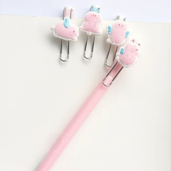 

Kawaii Angel Pink Pig Gel Pen Rollerball Pen School Office Supply Student Stationery Pens for Writing 0.5mm Black Ink