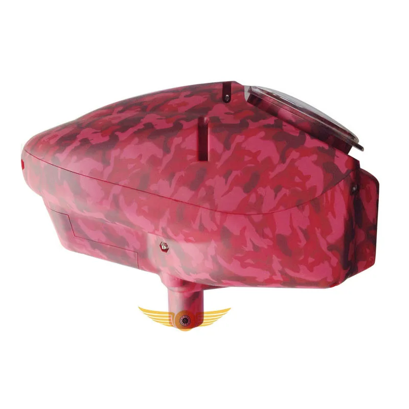 

0.68 Paintball Tactical Gamges Ball Feeding Loader Shell of 180 Rounds for Electronic Loader Replacement Matt Camo Red