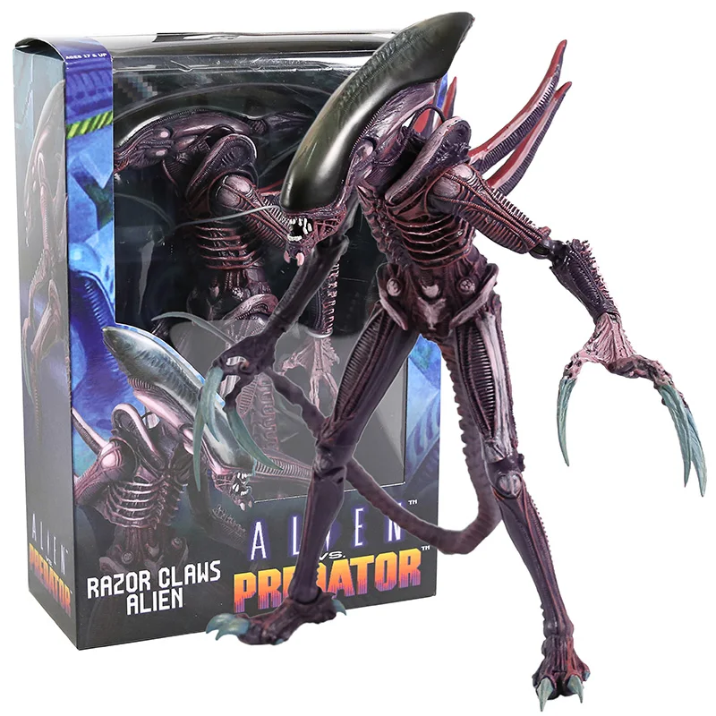 NECA AVP Alien VS. Хищник паутинной/куколки/бритвы когти 7 &quotПВХ движущаяся фигурка