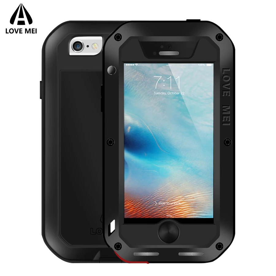 Бренд Love Mei чехол для iPhone 5 5S se металлический ударопрочный SE телефона полностью