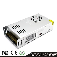600 Вт 36 В 16.7A драйвер импульсного источника питания Трансформаторы AC110V 220 В к DC36V SMPS для светодиодных лент модули светильник CCTV 3d принтер