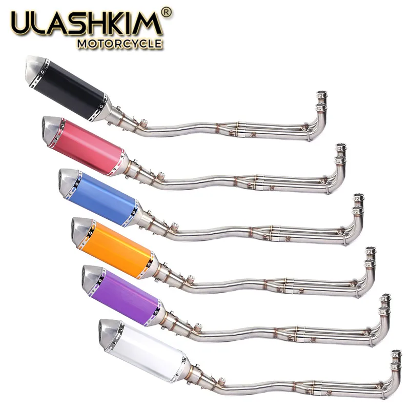 

tmax530 tamx500 Motorcycle Akrapovic Exhaust Muffler Full system Slip-On For Yamaha Tmax 500 530 YP500 2008-2017 with exhaust