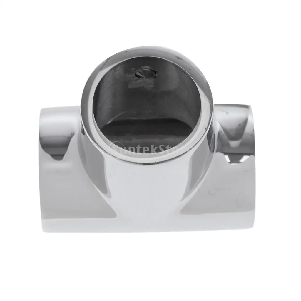 25mm Boat Handrail Fittings 2pcs 90 Degree Tee & 2pcs Elbow - Marine Grade 316 Stainless Steel