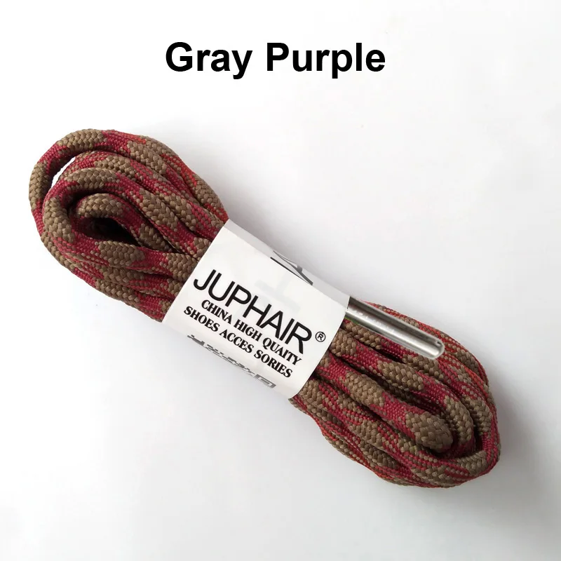 3 Pairs Sneaker Shoelaces Skate Laces Outdoor Sports Casual Multicolor Bumps Round Shoelaces Hiking Laces High-grade Metal Head