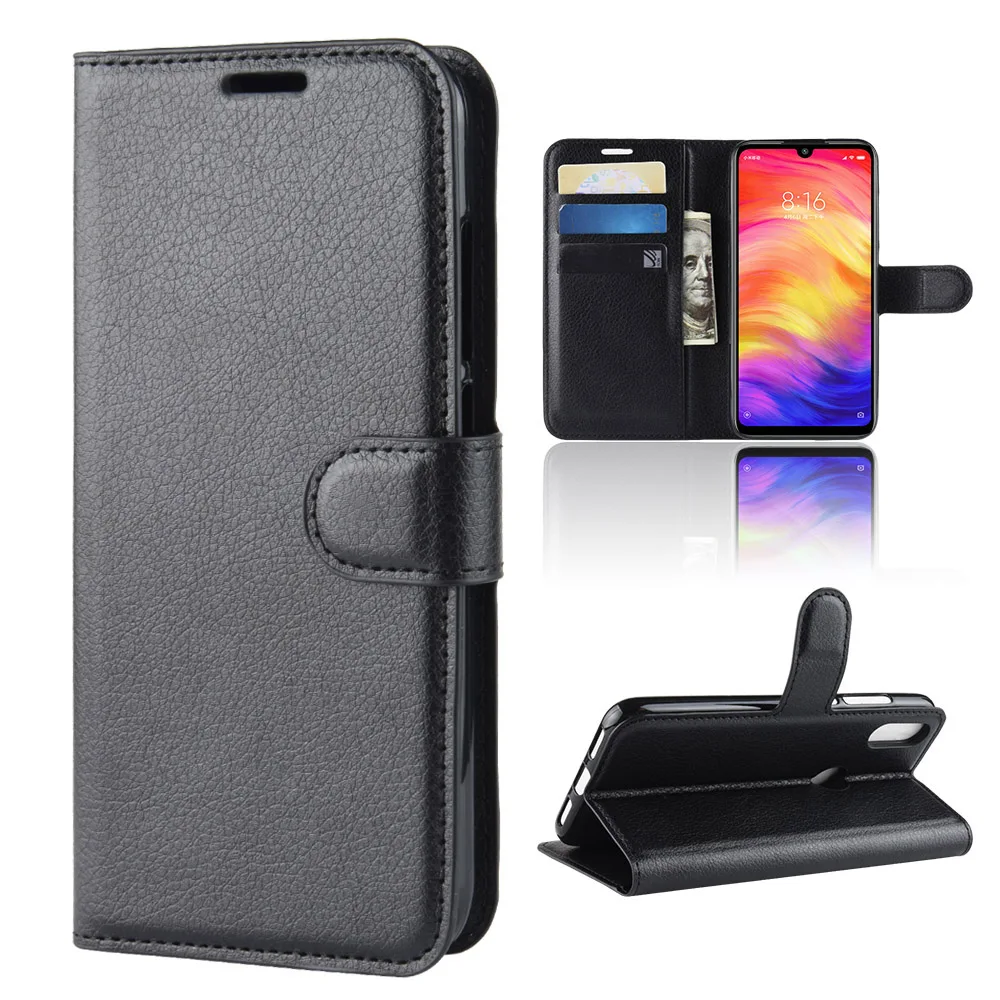 

Phone Case For Xiaomi Redmi Note 7 Flip PU Leather Silicone Back Cover Case For Redmi Note7 Wallet Smartphone Bag Coque Funda