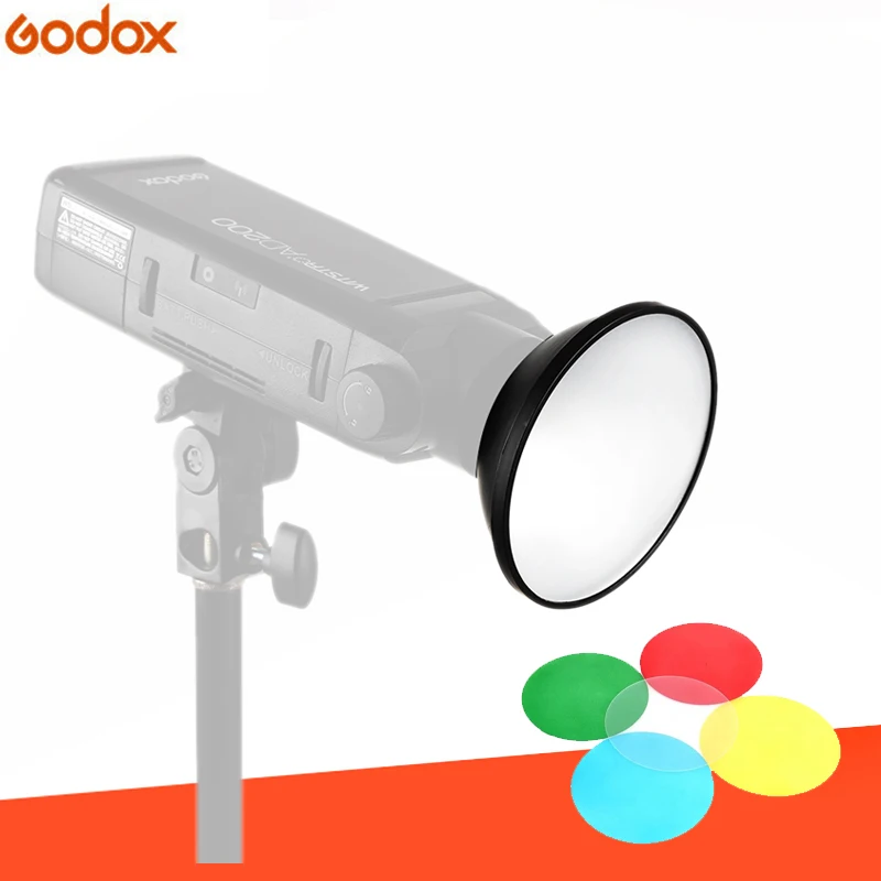 Godox AD M стандартная тарелка для отражения красоты с 5 цветными фильтрами мягкий