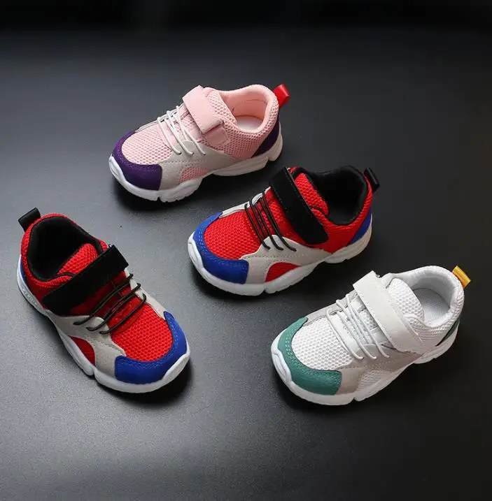 HaoChengJiaDe الربيع الخريف طفلة أزياء الترفيه حذاء طفل الدانتيل متابعة الصبي عارضة تنفس حذاء رياضي طفل المدرب طفل