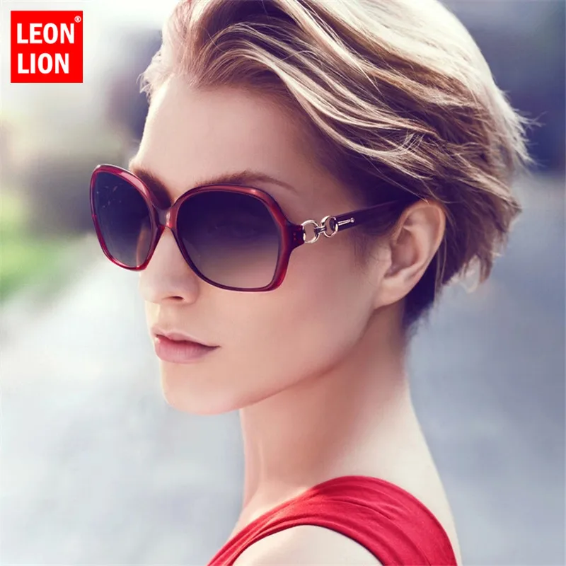 LeonLion классические солнцезащитные очки с двойным кольцом женские Овальные