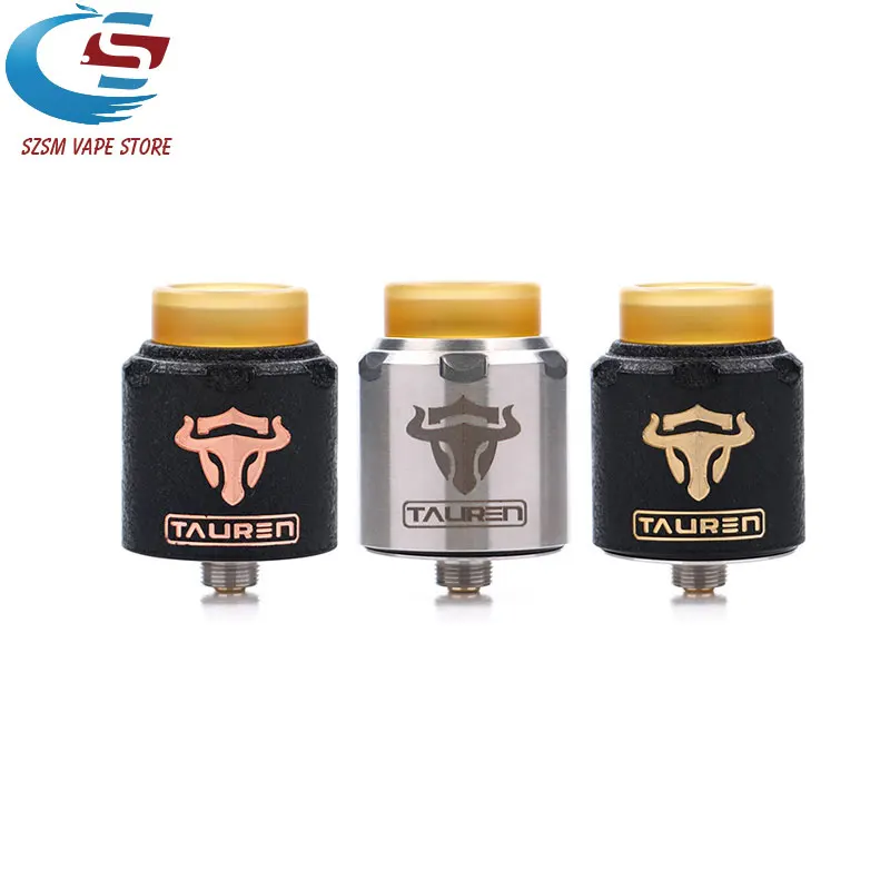 

100% Electronic cigarette THC Tauren RDA Tank Rebuildable Drip Atomizer 24mm Diameter Vape PEN vs Drop RDA