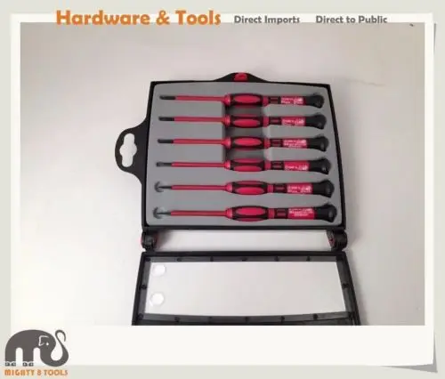 

Taiwan Made 6pc Precision VDE Hi-Insulated Electrician Screwdriver Set Slot Phillips