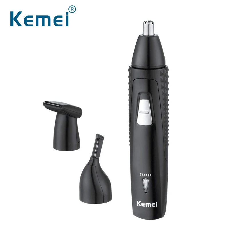 

Kemei KM-309 Rechargeable Nose Trimmer 3in1 Nose Trimer Electric Ear Cleaner Hair Removal Led Nose Hair Cutter Personal Care Set