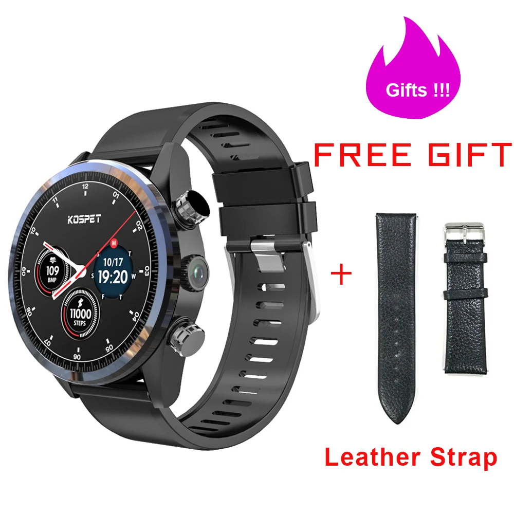 

Kospet Hope 4G Smart Watch Phone Android7.1.1 3GB+32GB MT6739 1.39" AMOLED WIFI/GPS/GLONASS 8.0MP Business Smartwatch Men Women
