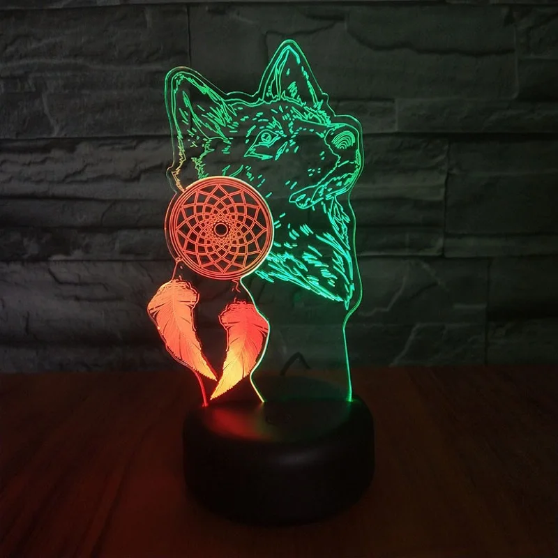

3D Creative LED Night Light Colorful Change Touch Usb LED Night Lights Decorative Bedroom Atmosphere Lamp For Children