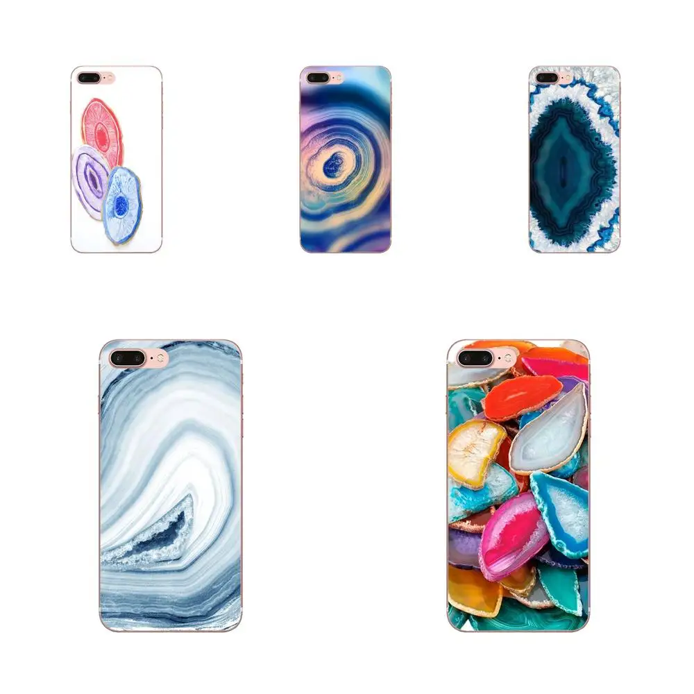 A Thin Slice Of Agate Stone Print For Huawei Honor 4C 5A 5C 5X 6 6C 6A 6X 7 7X 8 9 V8 V10 Y3II Y5II Y6II G8 P7 Play Lite | Мобильные
