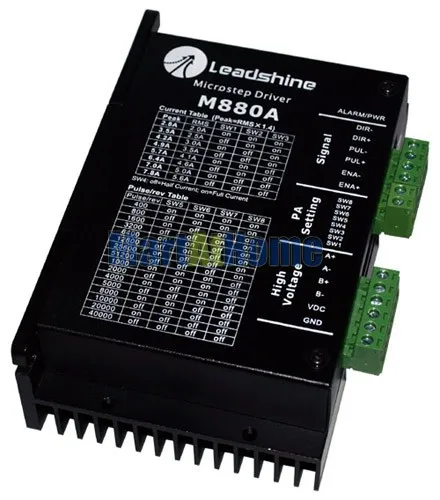 Leadshine M880A фрезерный станок с ЧПУ 2-фазовый гибридный шаговый привод Driver 80V DC 7.8A 300 кГц# SM026@ SD